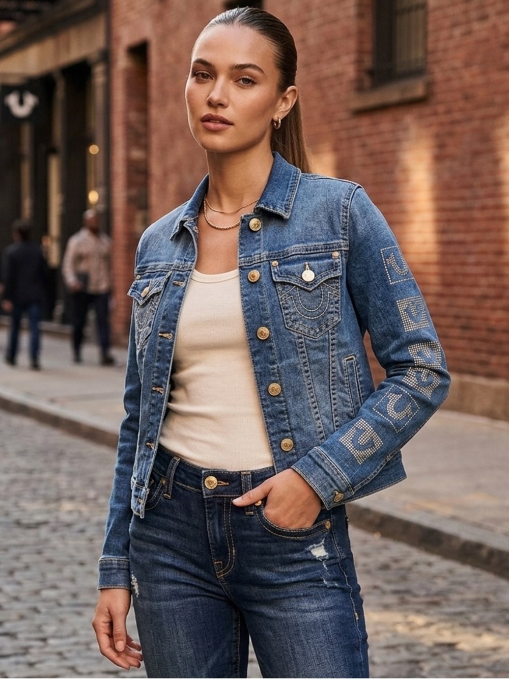 True Religion Jeans Jesse Slim Denim Jacket - Small